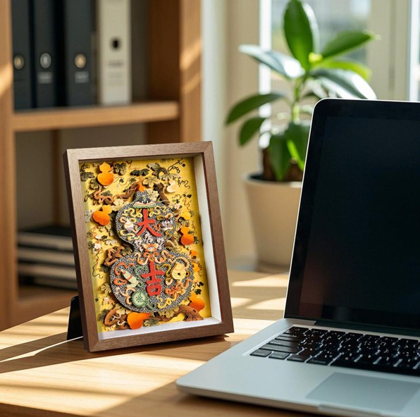 Chinese Double Gourd Prosperity Wall Art