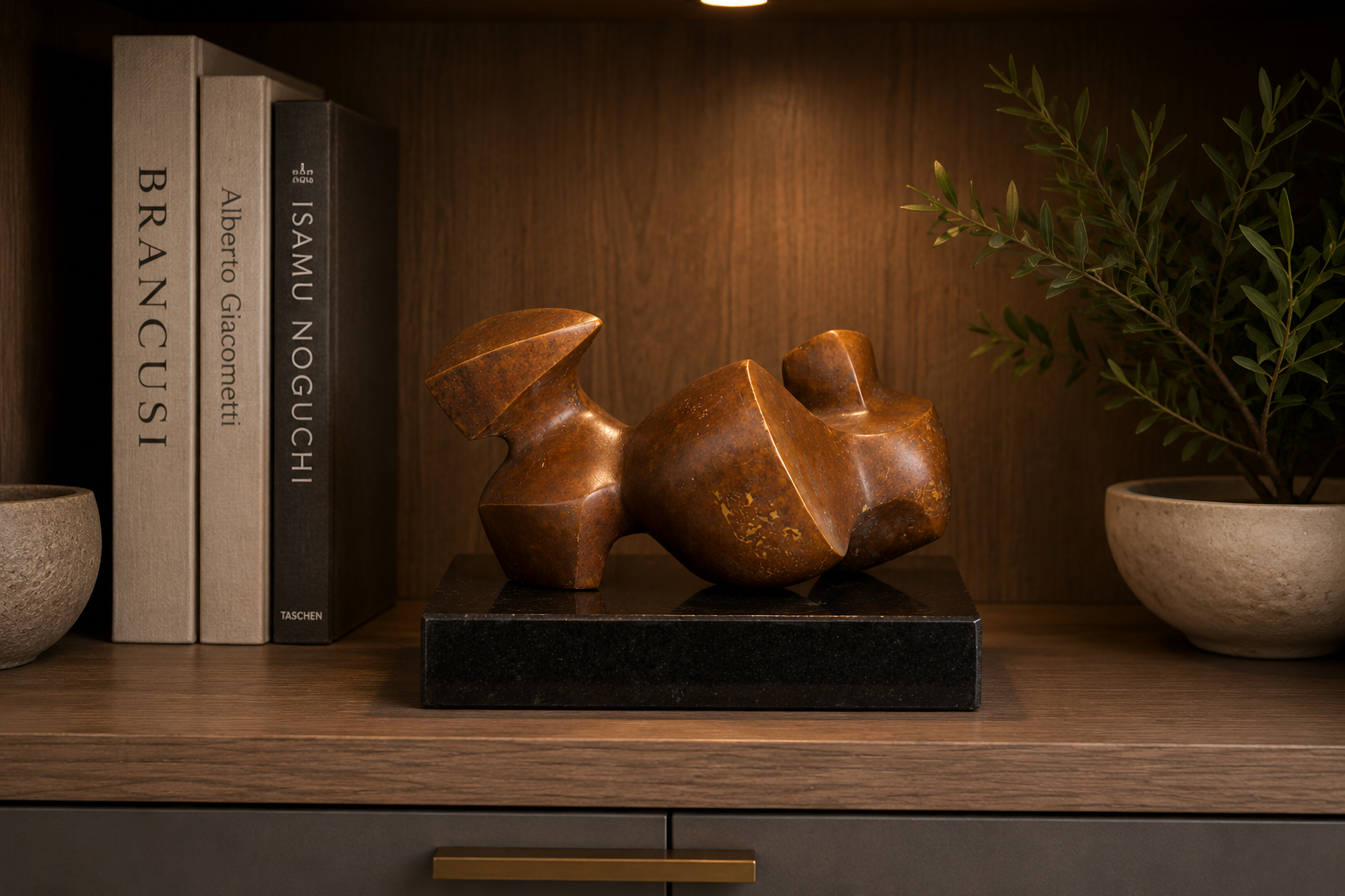 Reclining Form – Bronze Art