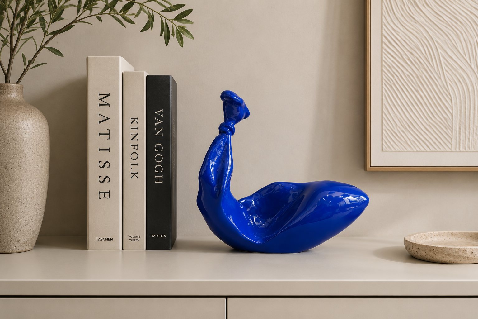 Reclining Blue Form – Plastic