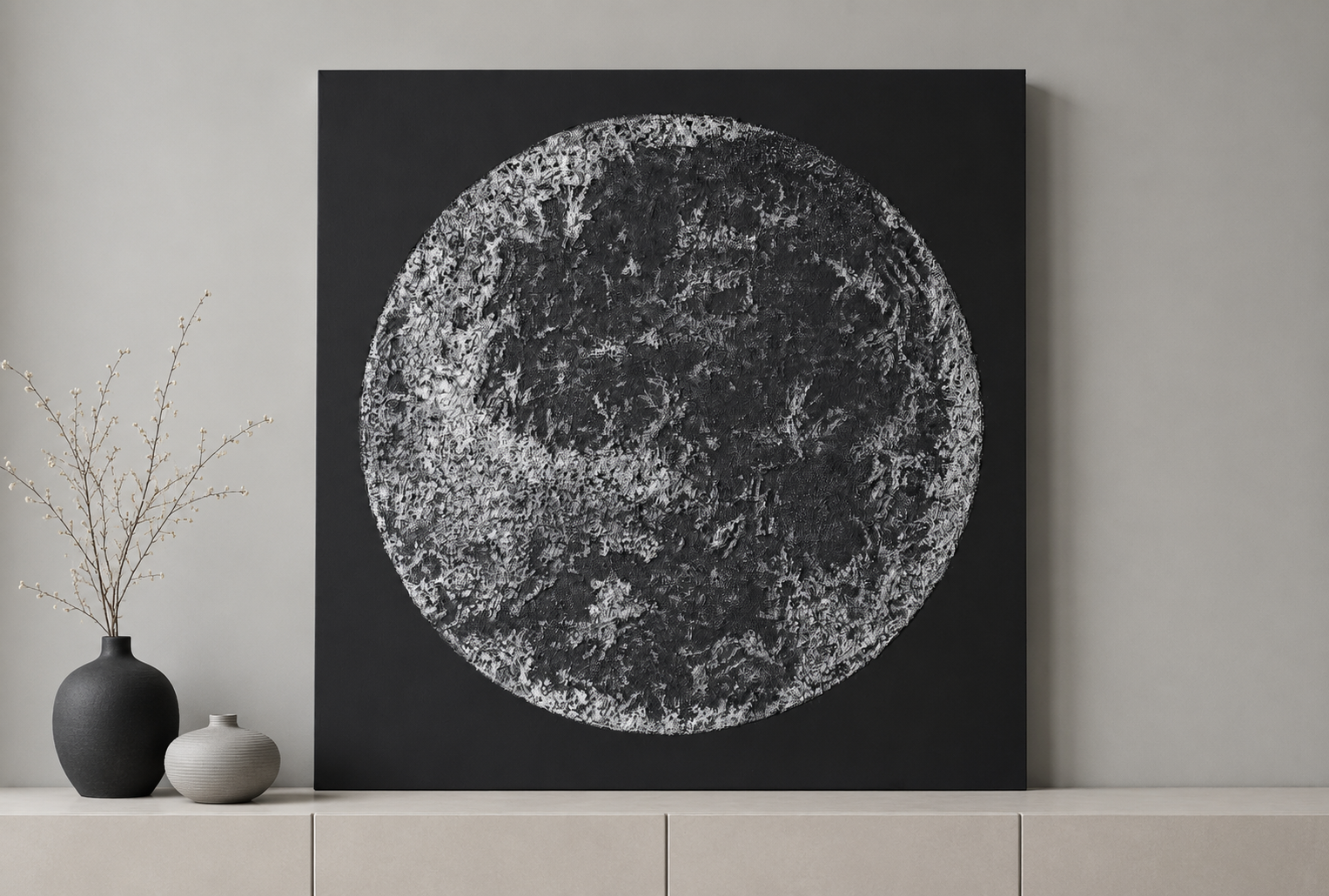 Painting "Silver moon"