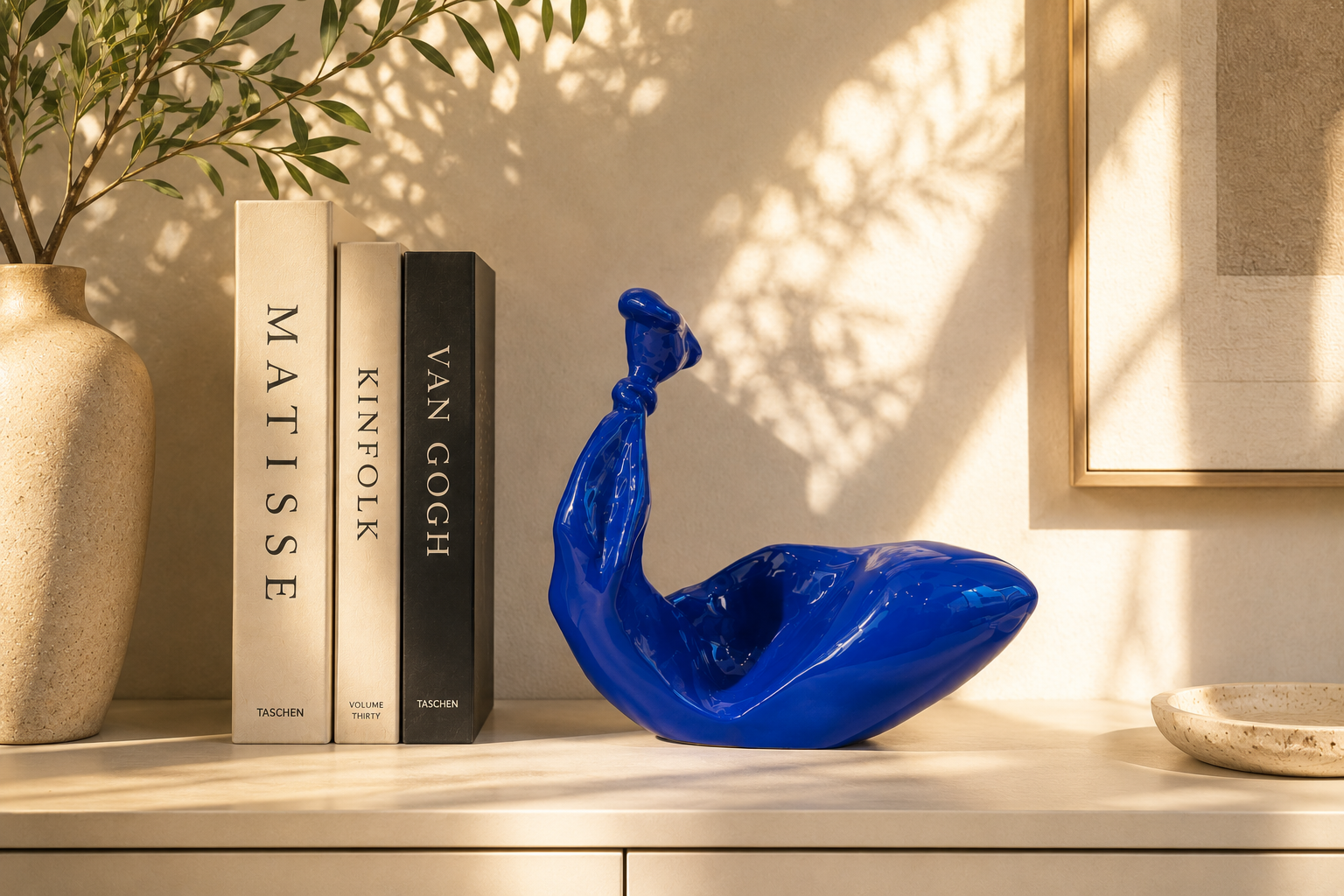 Reclining Blue Form – Plastic