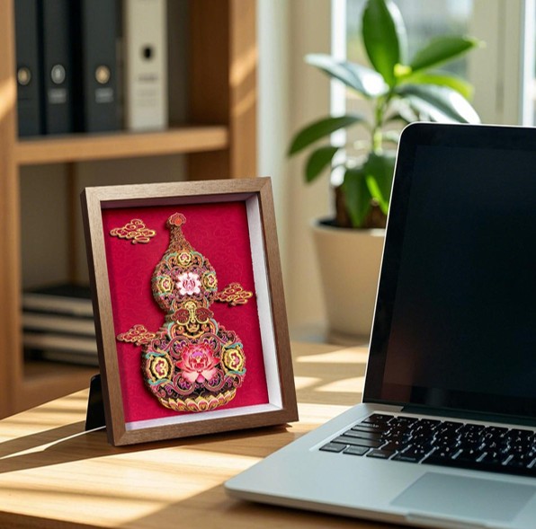 Chinese Lotus Prosperity Wall Art