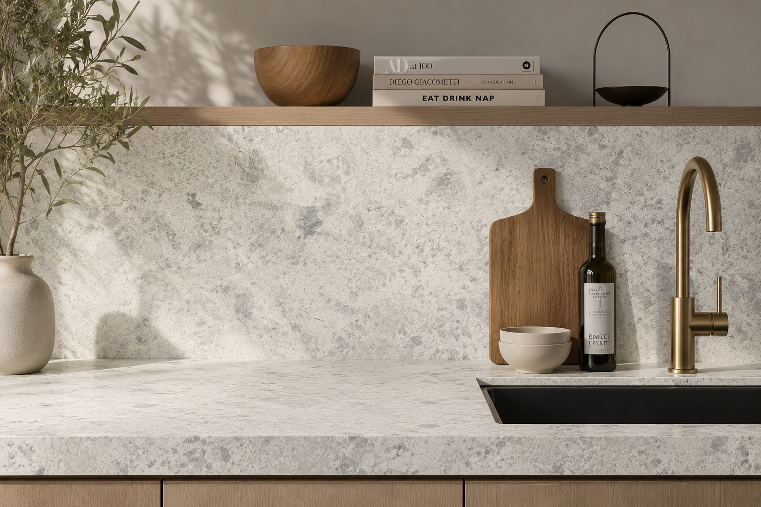 Frost White Terrazzo