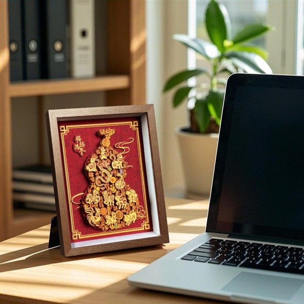 Chinese Fortune Gourd Wall Art