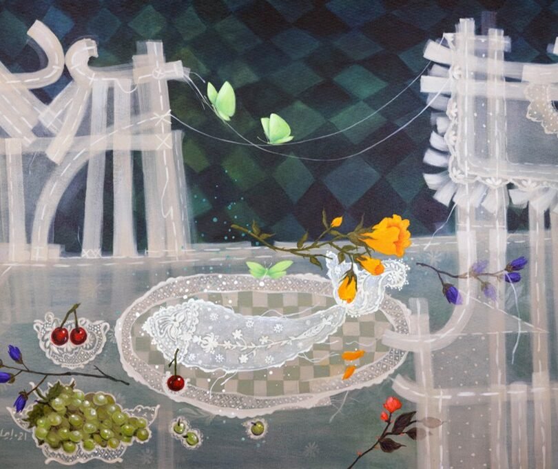 Acrylic Painting on Canvas by Eman Osama