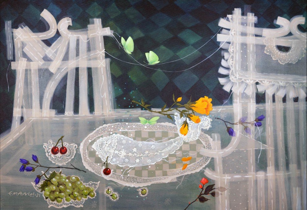 Acrylic Painting on Canvas by Eman Osama