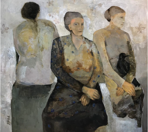 Acrylic Painting on Wood Panel by Salwa Rashad