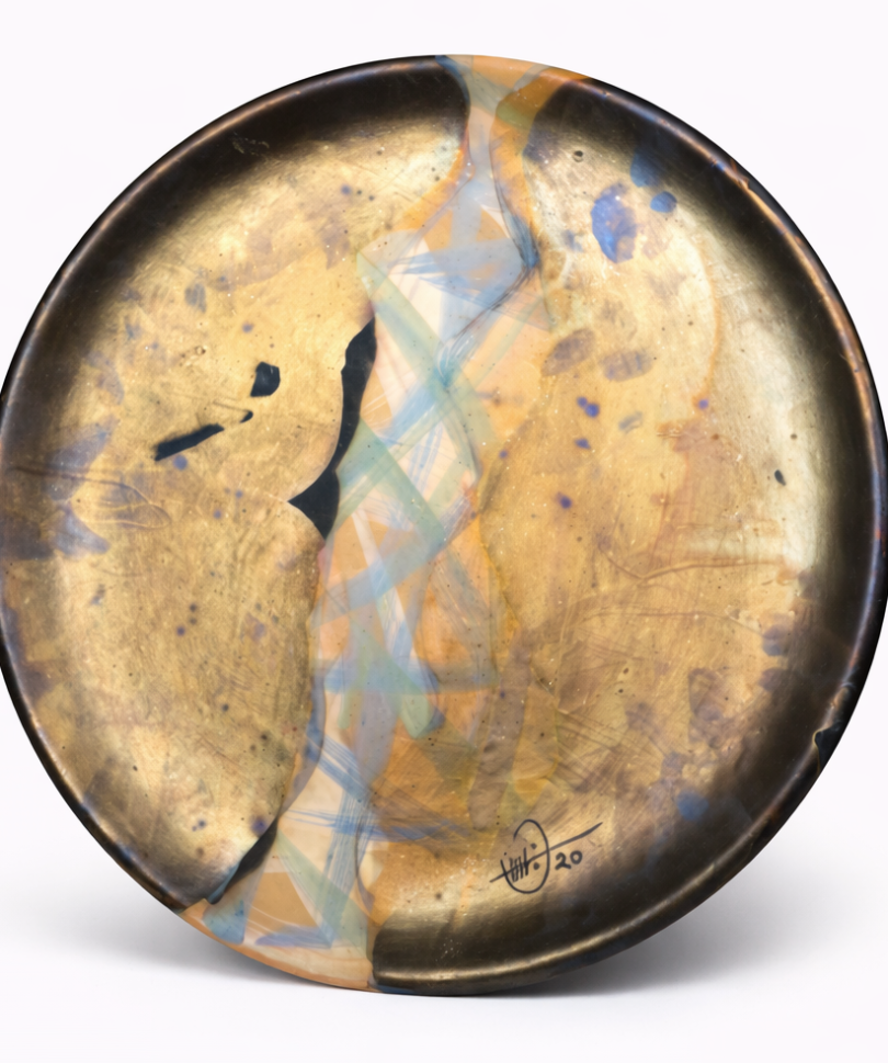 Abstract Ceramic Plate by Khaled Sirag