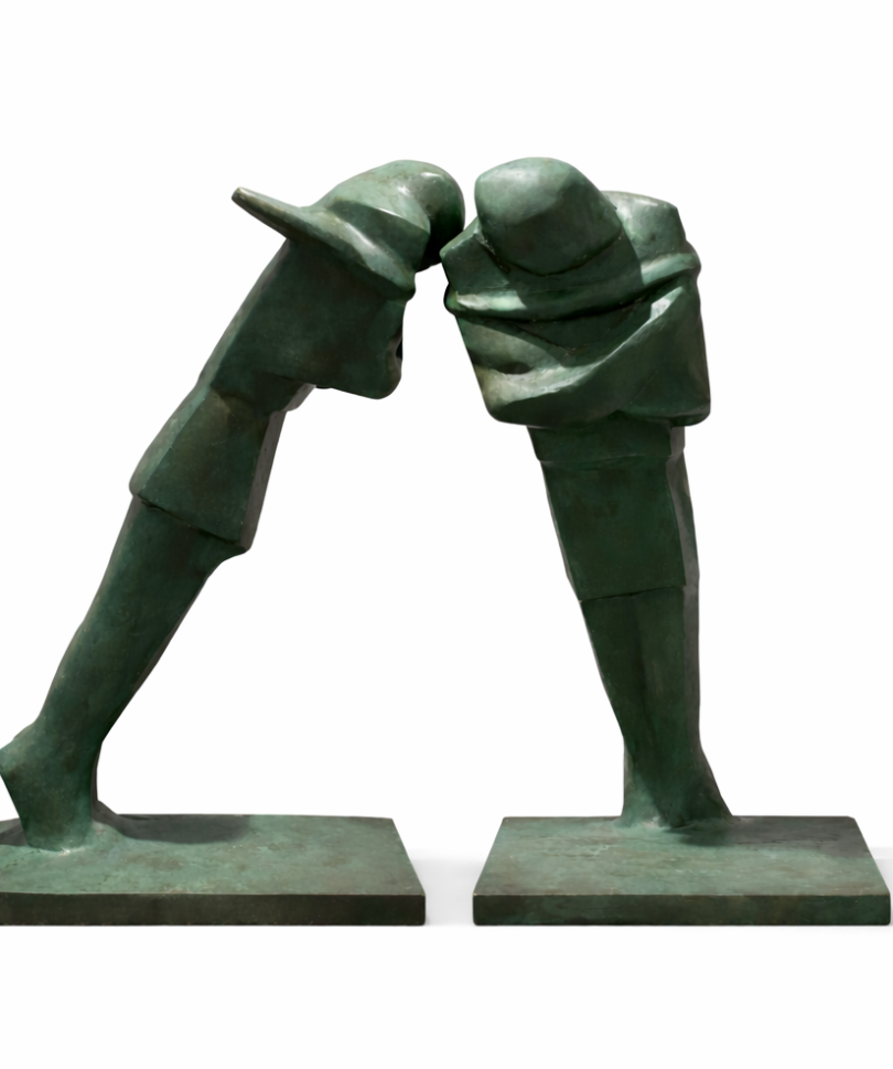 The Boatman – Bronze Sculpture by Mahmoud Hussian Hagras