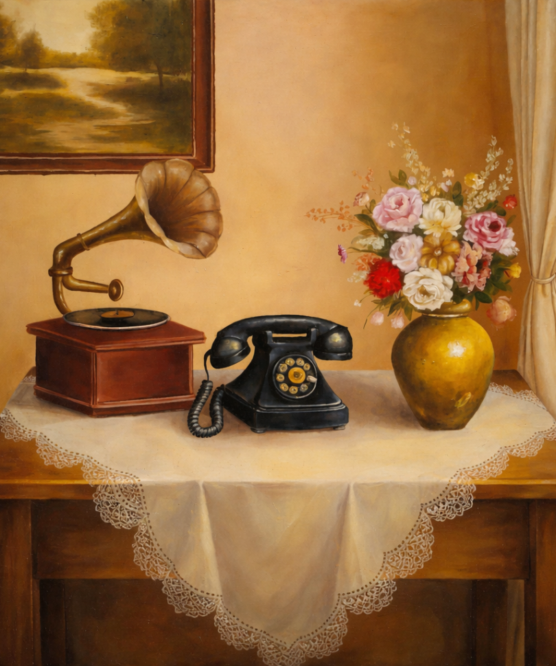 Vintage Interior Still Life by Hend Mohamed