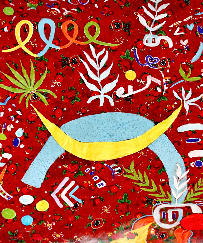 Vibrant Abstract With Botanical Forms