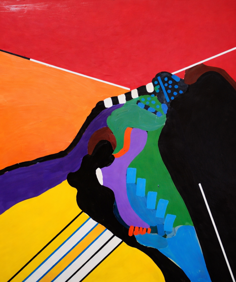 Geometric harmony in bold colors